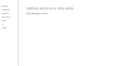 Desktop Screenshot of maryamamini.com