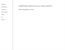 Tablet Screenshot of maryamamini.com